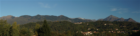 Panorama dall'Argimonia al Monte Barone di Coggiola